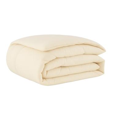 Imagem de Edredom Dupla Face Micropercal | Toque Macio- Conjunto de Cama Dupla Face, Toque Suave e Aconchegante, Para Quarto de Casal, Solteiro ou Infantil(Palha,Solteiro)