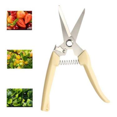 Imagem de Tesoura Poda Jardim Galhos Folhas Bege - Generico
