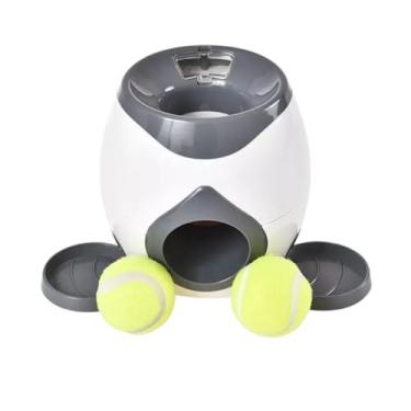 Imagem de Porta-Ração com Jogo Interativo para Cães | Alimentador Inteligente + Brinquedo Educativo (Cinza)