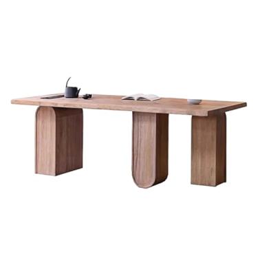 Imagem de Mesa de trabalho Mesa de estudo grande 78" para casa, mesa jantar retangular madeira maciça, conferência, freixo