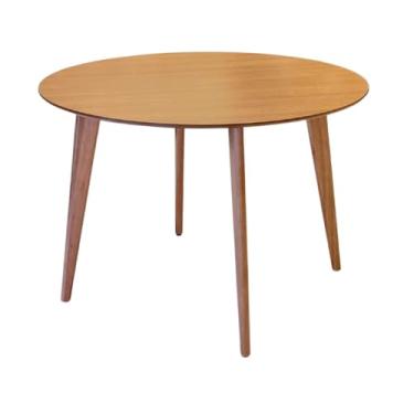 Imagem de Mesa de Jantar Redonda Dina 120cm em Madeira Maciça (Freijó)