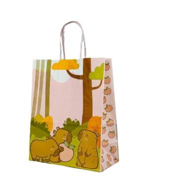 Imagem de Sacola LC Kraft Branca - Capivara 17,5x8,5x21,5 c/10un