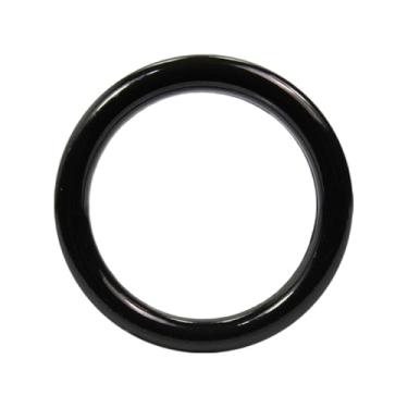 Imagem de Aro Acrílico Grande 7,9cm Redondo Argola Para Artesanato Filtro dos Sonhos Leve Resistente (Preto, 100)