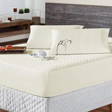 Imagem de Protetor Colchao King Impermeavel Matelado Aquarela 01 Peça - Palha