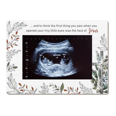 Imagem de Bgohrd Porta-retrato memorial de aborto espontâneo, moldura de lembrança de perda de bebê, presente memorial de perda de bebê para mãe, molduras de acrílico 10 x 15 cm, 11