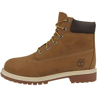 Imagem de Botas infantis Timberland de 15 cm à prova d'água para crianças pequenas, Rust Nubuck/Honey, 5.5 Big Kid