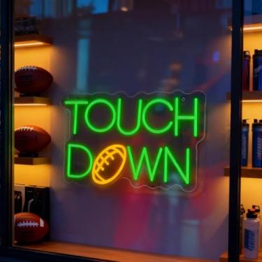 Imagem de Neonawall Touch Down Neon Sign for Wall Decor Light Up Letters Business Led Sign Football Birthday Party Gifts Led Decorative Night Signs Room Decorations Party Signs for Football Lovers Bedroom Home