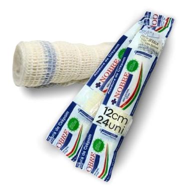 Imagem de Atadura de Crepom 13 Fios Para curativo - 12cm X 1,8m - 24 Rolos