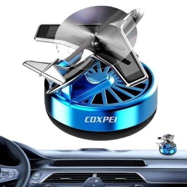 Imagem de Shakven Ambientador para carro de helicóptero, Ambientador solar giratório para carro - Difusor de ar giratório para avião solar | Ambientador de ar rotativo solar criativo para carro, decoração de