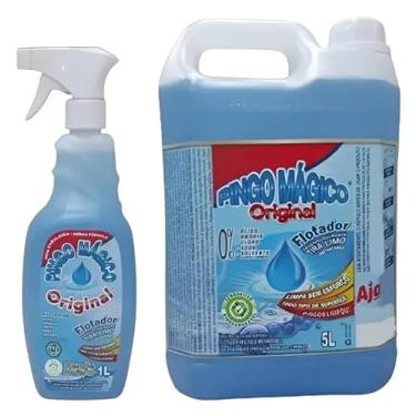 Imagem de kit Pingo Magico Original, Limpador Multiuso Galão de 5L e 1 L, Biodegradável
