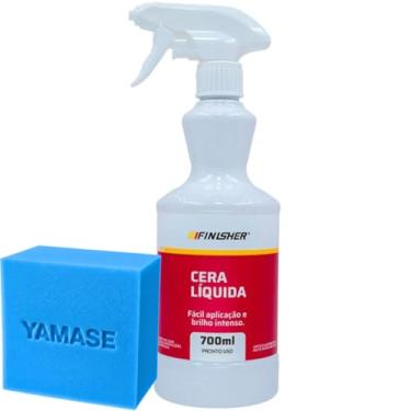 Imagem de Cera Líquida Finisher Cera Automotiva 700ml Espuma Aplicadora