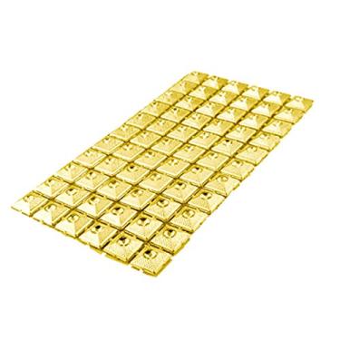 Imagem de Ruilogod Adesivo para celular decorativo de modelo de strass dourado