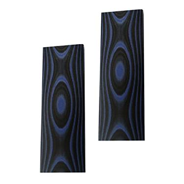 Imagem de HAISDA Faca azul G10 balanças Material de cabo de faca espada faça você mesmo lajes punhos Micarta Blanks Lajes Material pacote com 2