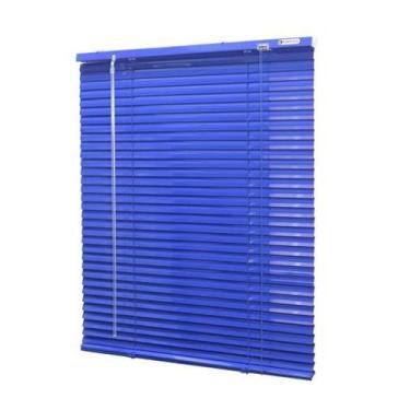 Imagem de Persiana Horizontal Alumínio 25Mm Azul 160 L X 160 A Cm - Euroflex