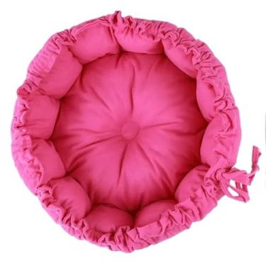 Imagem de Cama Pet com Design Londres, Tamanhos M 46cm, G 60cm, GG 76cm, Conforto e Estilo para Cães e Gatos(Pink,GG (76cm))