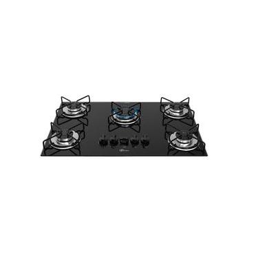 Imagem de Cooktop a Gás Fischer 5 Bocas Fit Line Preto – Bivolt Bivolt