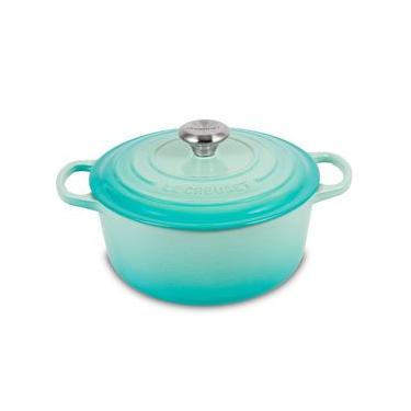 Imagem de Panela Redonda Signature 24 cm Cool Mint Le Creuset Panela Redonda com Pegador de Aço I...