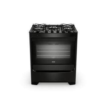 Imagem de Fogão 5 Bocas Consul Mesa de Vidro Preto - CFS5VBE Bivolt
