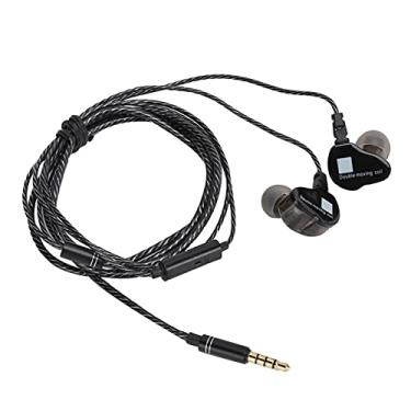 Imagem de Naroote Fones de Ouvido HIFI Com Fio Deep Bass Dual-Dynamic Quad-Core F4 para Amantes de Música e Pessoas Ativas Preto