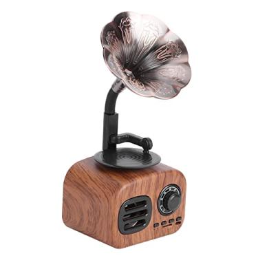 Imagem de KIMISS Alto-falante retrô Criativo Com Reprodutor de Cartão de Música, Mini Alto-falante Sem Fio Portátil para PC, Celular e Tablet - Experiência de Som Aprimorada