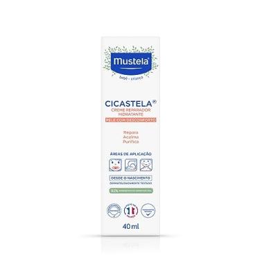 Imagem de Mustela Cicastela Creme Reparador Hidratante 40Ml - Hidrata Repara Acalma E Purifica A Pele - Multiuso Para Os Pequenos Dodóis Dos Bebês E Crianças Feito Com 91% De Ingredientes