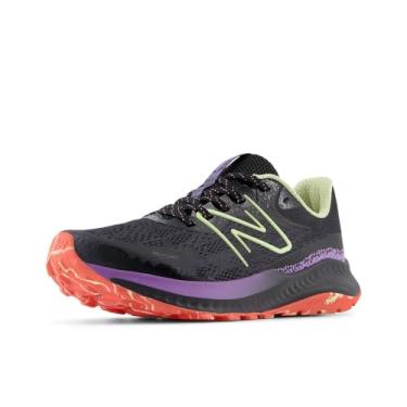 Imagem de New Balance Tênis de corrida masculino DynaSoft Nitrel V5 Trail, Preto/Phantom/Roxo Fade, 8.5 X-Wide