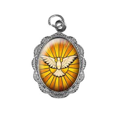 Imagem de 100 Medalhas Divino Espírito Santo Mod. 2 - SJO, Níquel