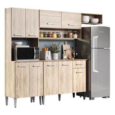 Imagem de Armário Cozinha Compacta Arizona Smart Carraro - Carvalho Carvalho - M