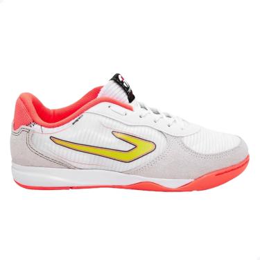 Imagem de Chuteira Topper Letra Iv Fsal Branco/Coral/Amarelo,44