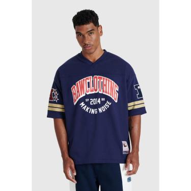 Imagem de Camiseta Mitchell & Ness Oversize Collab Baw x NFL Masculino-Masculino