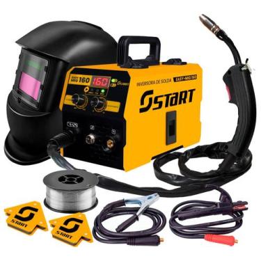 Imagem de Maquina Inversora Solda Mig Tig Mma 160a 220v + Acessórios - START