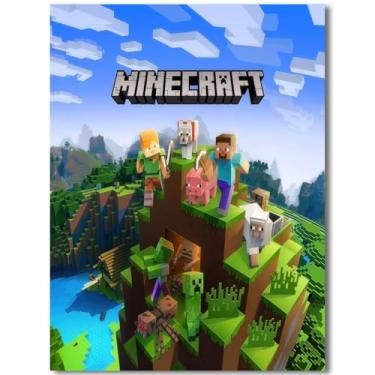 Imagem de Hilycen Pôster Minecraft para fãs crianças presentes - Game Minecraft Posters impressão em tela imagem para quarto de meninos adolescentes meninas quarto decoração de parede