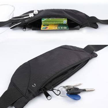 Imagem de aqxreight Bolsa de Cintura para Corrida Profissional, Bolsa Esportiva para Celular, Escondida para Ginástica, Pacote de Cintura à Prova d'água é Tão que Quase Parece ótima Absorção Rápida de (#1)