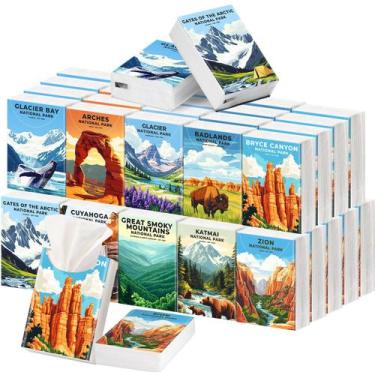 Imagem de Lenços de bolso Outus 50, pacote com 3 camadas e 400 folhas, Parque Na