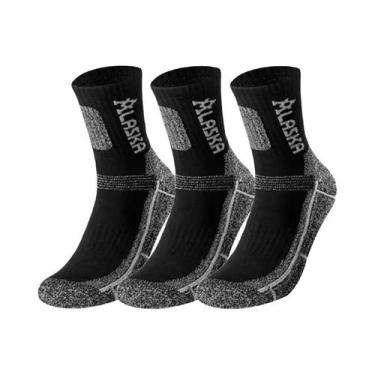 Imagem de Meias Térmicas Masculinas De Inverno, Conjunto Com 3 Pares Para Esport
