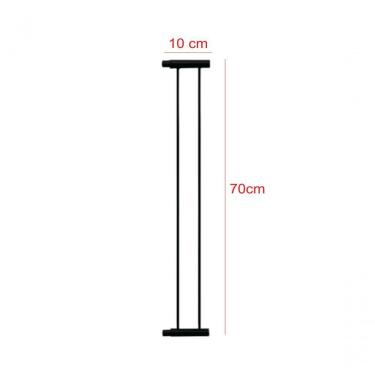 Imagem de Extensor Prolongador De 10x70 Cm Para Portão Grade Pet Altura 80 Preto A