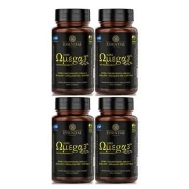 Imagem de Kit 4x Omega 3 Tg 1000mg 180 Cápsulas - essemtial11