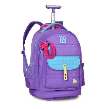 Imagem de Mochila De Rodas Rebecca Bonbon Chaveiro de Pelúcia Meninas