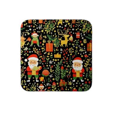 Imagem de Ladrilho Decorativo de Cerâmica com Estampa do Papai Noel