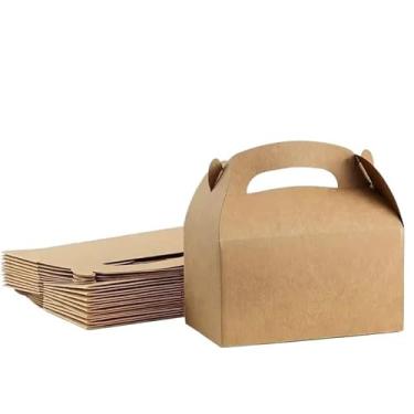 Imagem de GTIANHE-TAN Caixas de presente pequenas para lembrancinhas de festa, embalagem versátil (marrom, 20 peças_12 x 8 x 6 cm)
