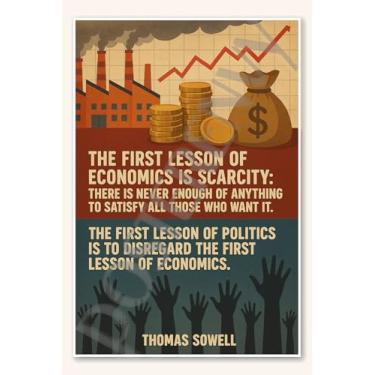 Imagem de The first lesson of economics is scarcity - Pôster Thomas Sowell - 45,7 cm x 30,5 cm