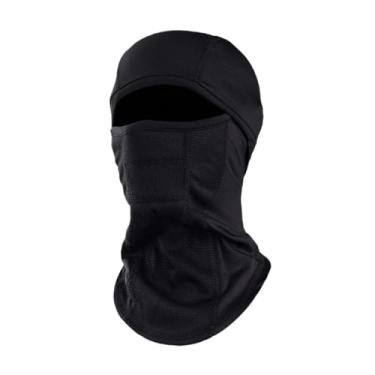 Imagem de Generic Máscara de esqui, gorro, balaclava de inverno, macia e leve, cachecol, máscara facial para andar de, atividades ao ar livre e ciclismo, Preto