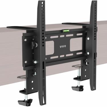 Imagem de VIVO Suporte para TV de antel sem broca para telas de 32 a 50 polegadas, suporte inclinável suporta até 20 kg, VESA até 400 x 400, preto, MOUNT-M50C