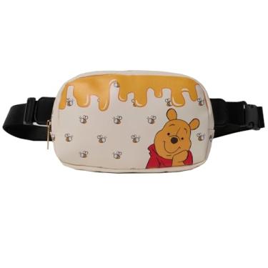 Imagem de Bolsa feminina Disney com cinto, transversal, pochete Eeyore Pooh, Pooh branco, One Size