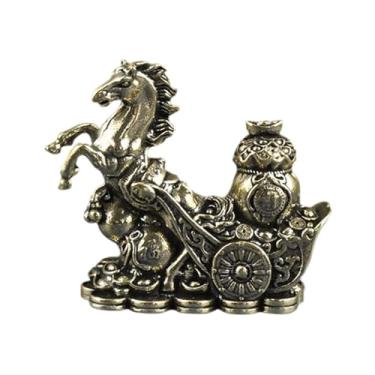 Imagem de Generic Estátua de Cavalo para Decoração do Ano Chinês de 2026, Lembrança de Bênção, Escultura Ornamental para Armário, Mesa, Centro de Mesa ou Lareira, Style D