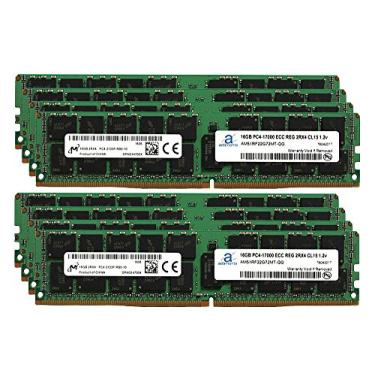 Imagem de Adamanta Atualização de memória de servidor de 128 GB (8 x 16 GB) compatível com chip registrado HP Proliant XL740f G9 DDR4 2133MHz PC4-17000 ECC 2Rx4 CL15 1.2v DRAM RAM