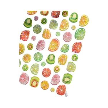 Imagem de Adesivos De Unhas Para Festa De Frutas: Abacaxi, Pitaya, Kiwi, Maçã, M