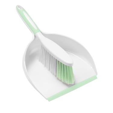 Imagem de NACENA Conjunto de panela e escova, conjunto grande de vassoura de mão e pá de lixo, conjunto de escova grande e pá de lixo para acampamento, vassoura e pá de lixo para limpeza diária de pelos de