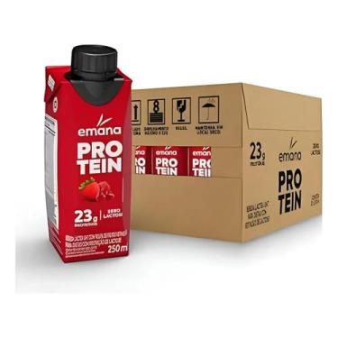 Imagem de Kit 12 Bebida Láctea Zero Lactose Frutas Vermelhas 23g 250ml Emana
