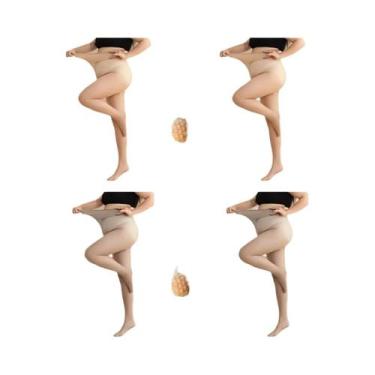 Imagem de Meia Calça De Verão plus Size De Cintura Alta Para Mulheres Até 110 KG